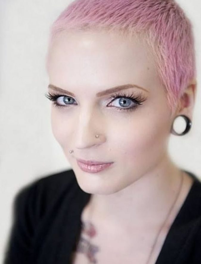 woman shaved head pixie haircuts 1 Know What's In and Out in the Fashion World - 10