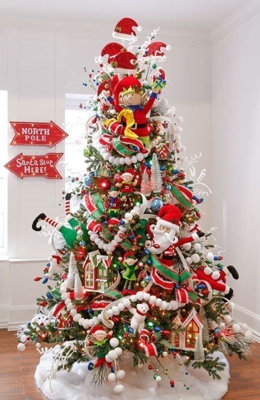 Christmas-tree-decoration-ideas-2018-22 96+ Fabulous Christmas Tree Decoration Ideas 2021/2022