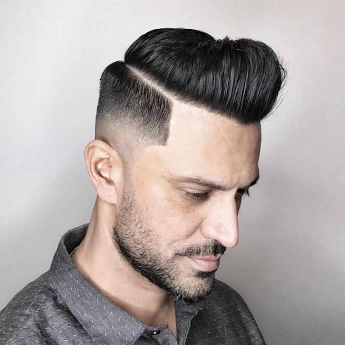 Modern Pomp Drop Fade men hairstyle 6 Most Edgy Hairstyles For Men - 3