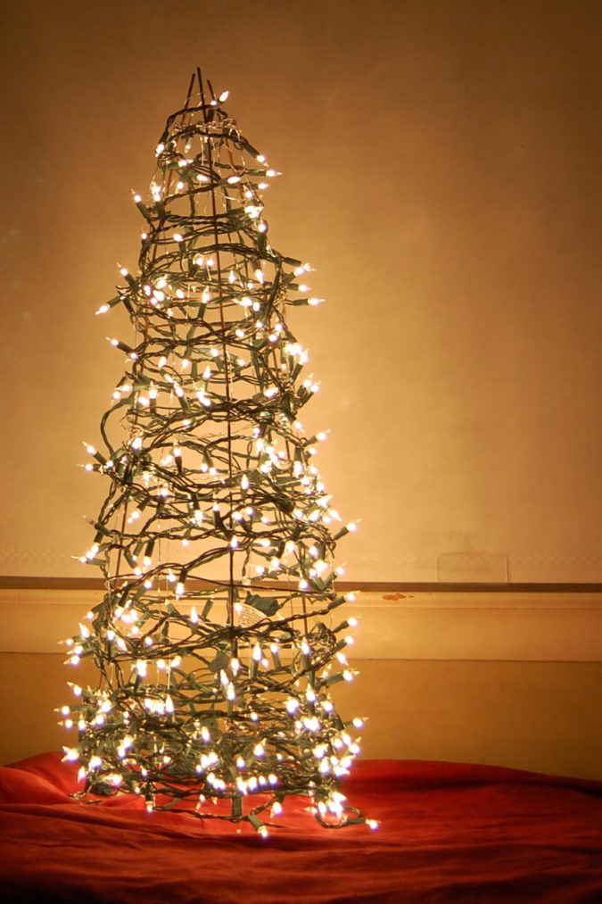 Tomato cage christmas tree Top 10 Outdoor Christmas Light Ideas - 3