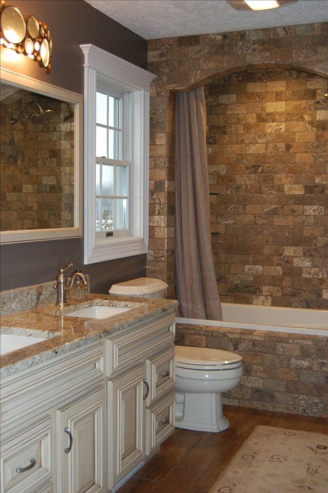 bathroom decorative stone bricks 2 Best 10 Master Bathroom Design Ideas - 17
