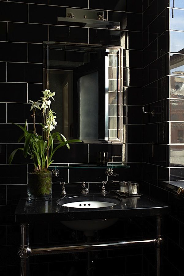 black bathroom 2 Best 10 Master Bathroom Design Ideas - 16