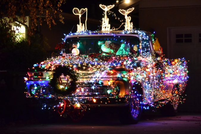 Top 10 Outdoor Christmas Light Ideas 11 christmas lights truck Top 10 Outdoor Christmas Light Ideas - 11