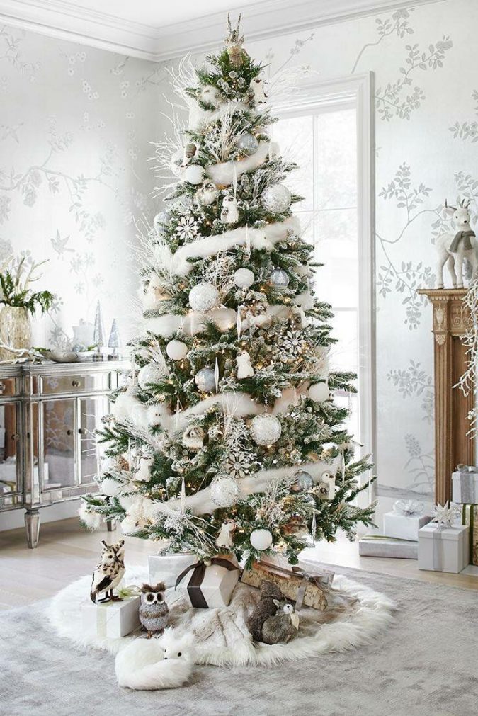 christmas tree with white decoration Top 10 Christmas Decoration Ideas & Trends - 14