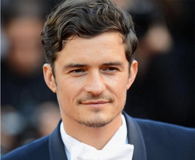 curly fringe Orlando Bloom Top 6 Trendy Wavy Hairstyles For Men - 10