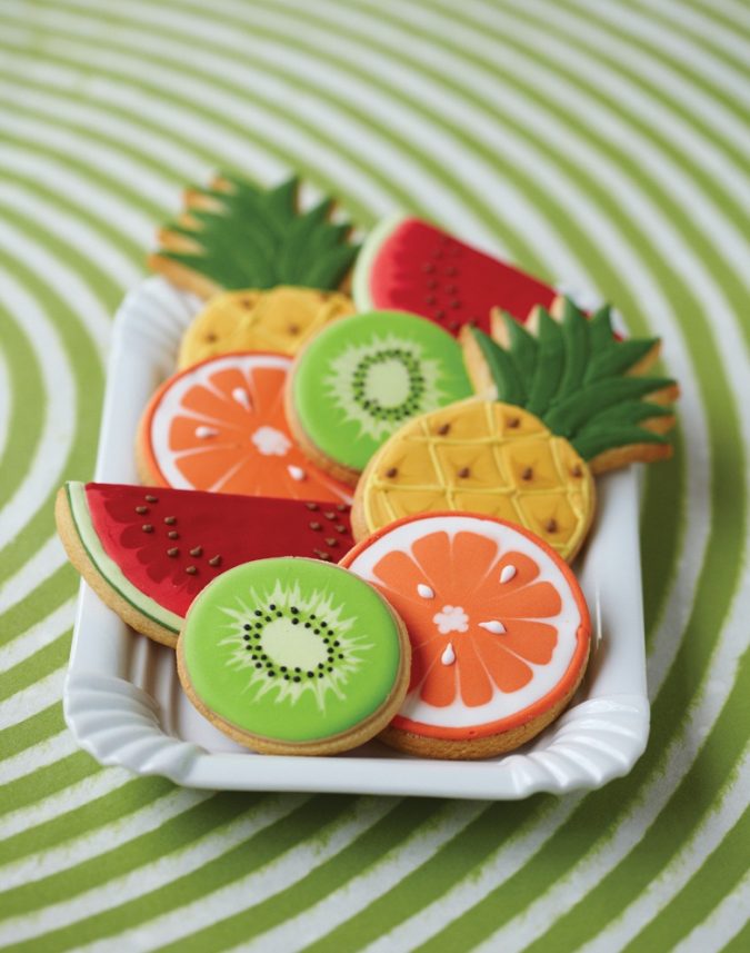 fruit shaped cookies garden party Top 10 Most Creative Spring Party Ideas - 14