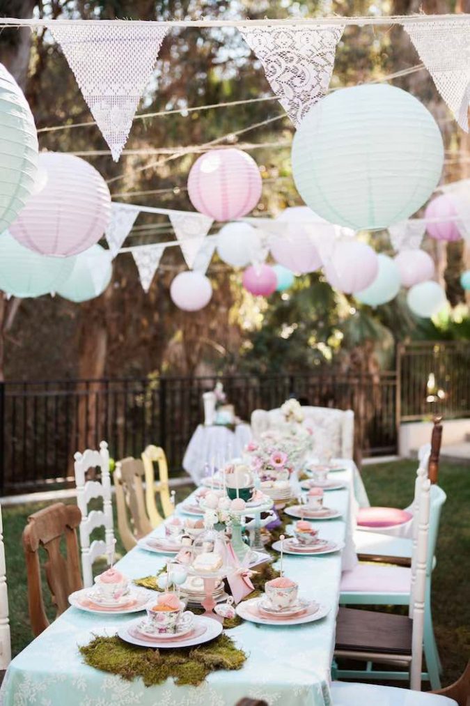 garden party pastel colors Top 10 Most Creative Spring Party Ideas - 16