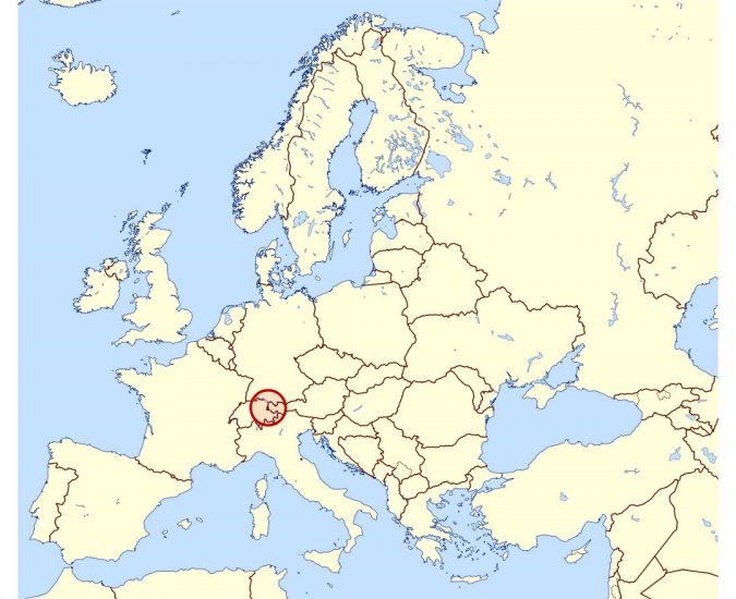 large location map of liechtenstein in europe Top 5 Debt-Free Countries in The World! - 13