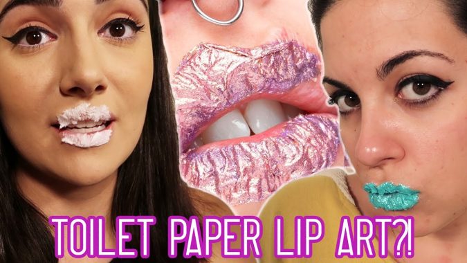 lipp vs Bizarre Toilet Paper Lip Art ... [4 Steps] - 4