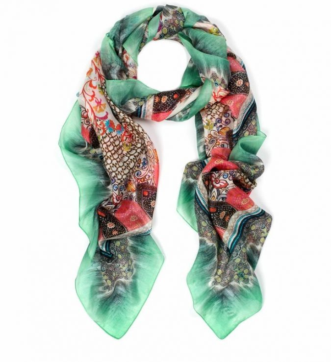 pure-silk-monsoon-scarf-675x739 +25 Catchiest Scarf Trends for Women in 2022