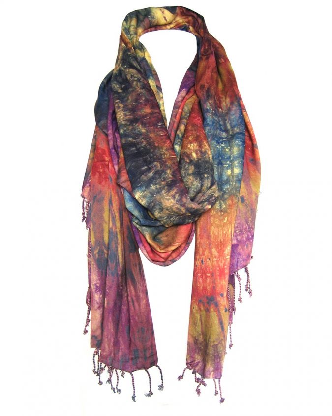 tie-dye-cotton-scarf-675x844 +25 Catchiest Scarf Trends for Women in 2022