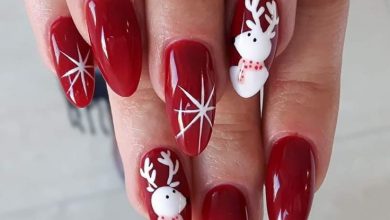 winter christmas nail art Top 7 Christmas Winter Nail Design Ideas - 160