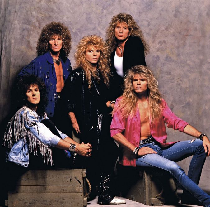 Big Hair metal Whitesnake in 1987 5 Mind-blowing 80's Men's Hairstyles - 3