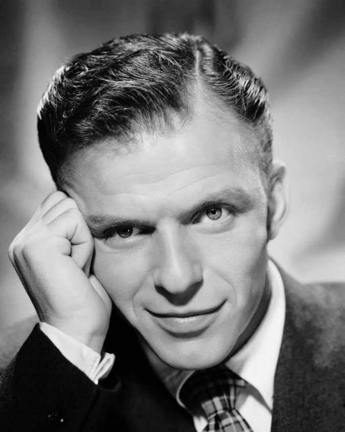 Short and sleek hairstyle Frank Sinatra Old 1950's Hairstyles for Men That Will Return - 10