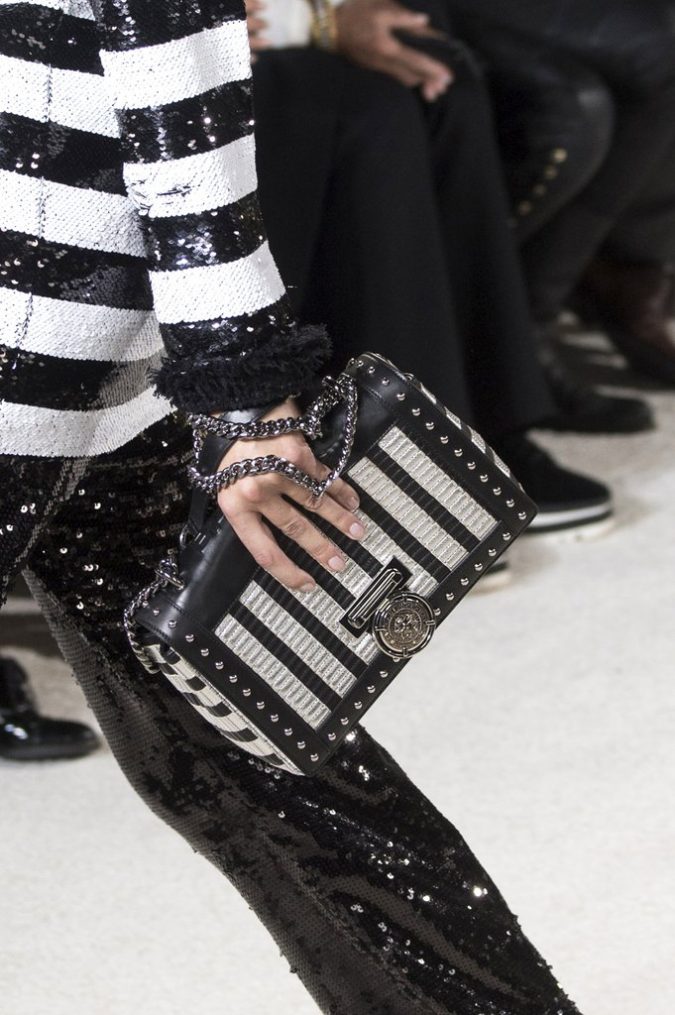 Striped Monochrome Bag Balmain 20+ Newest Women Handbag Trends To Boom - 4