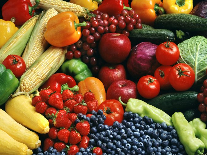fresh fruits vegetables 9 Face Mapping Acne Spots and What Every Acne Spot Means? - 14
