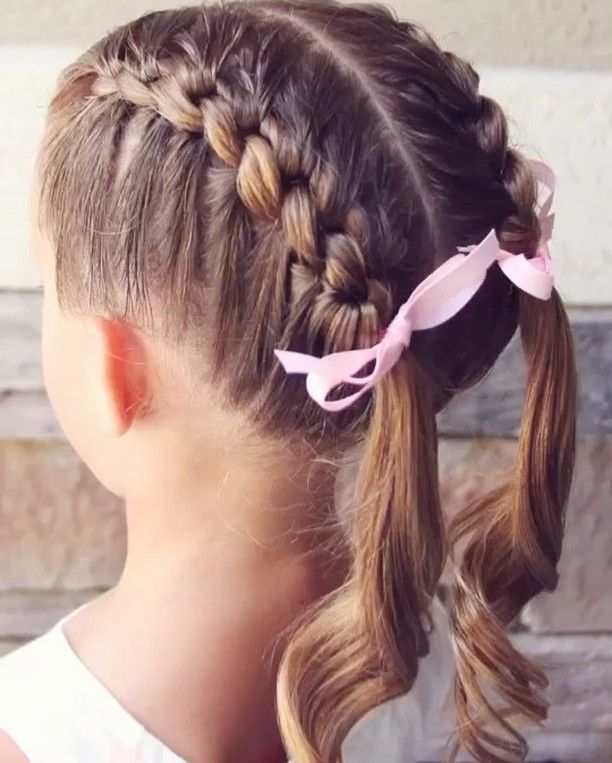 half dutch braided pigtails 2 Top 10 Best Girl’s Hairstyles for School - 5