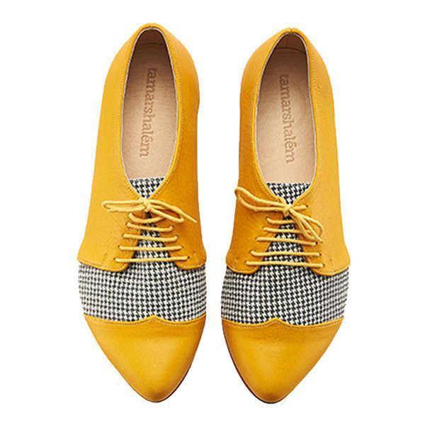 leather brogues yellow shoes +8 Catchiest Women’s Shoe Trends to Expect in Next Year - 12