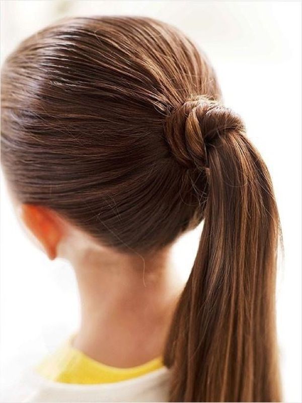 ponytail school hairstyle little girl Top 10 Best Girl’s Hairstyles for School - 2