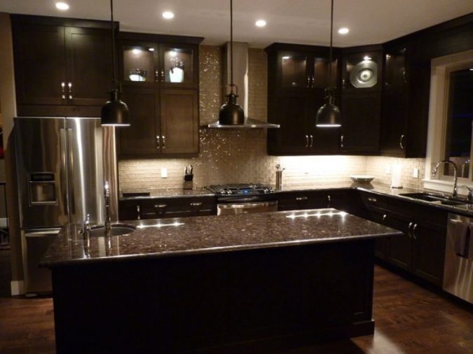 Dark colored kitchen Top 10 Hottest Kitchen Design Trends - 8