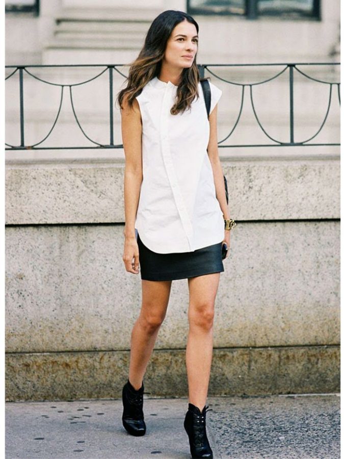 Mini skirt women summer outfit vanessa jackman leila Top 10 Lovely Spring & Summer Outfit Ideas - 21
