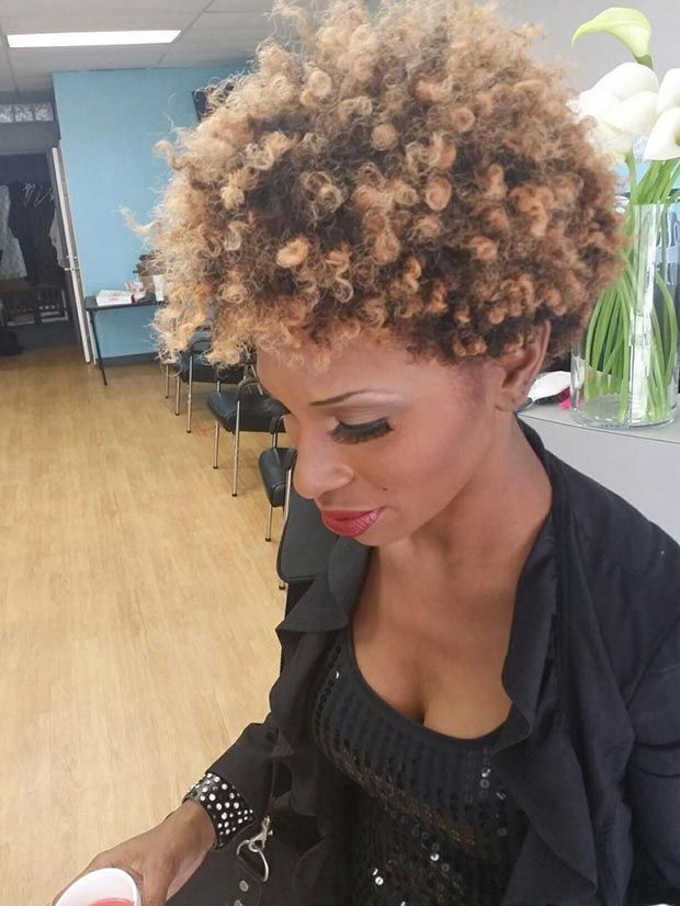 Natural curly hairstyle for black women 2 Top 10 Cutest Short Haircuts for Black Women - 6
