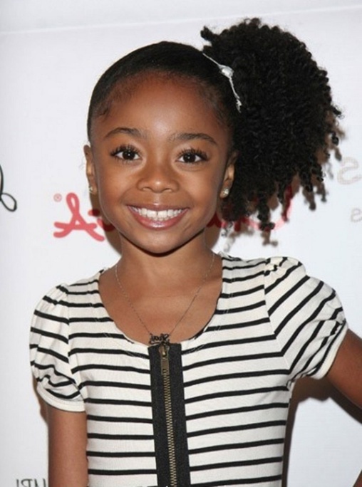 One-side-ponytail-hairstyle Top 10 Cutest Hairstyles for Black Girls in 2022
