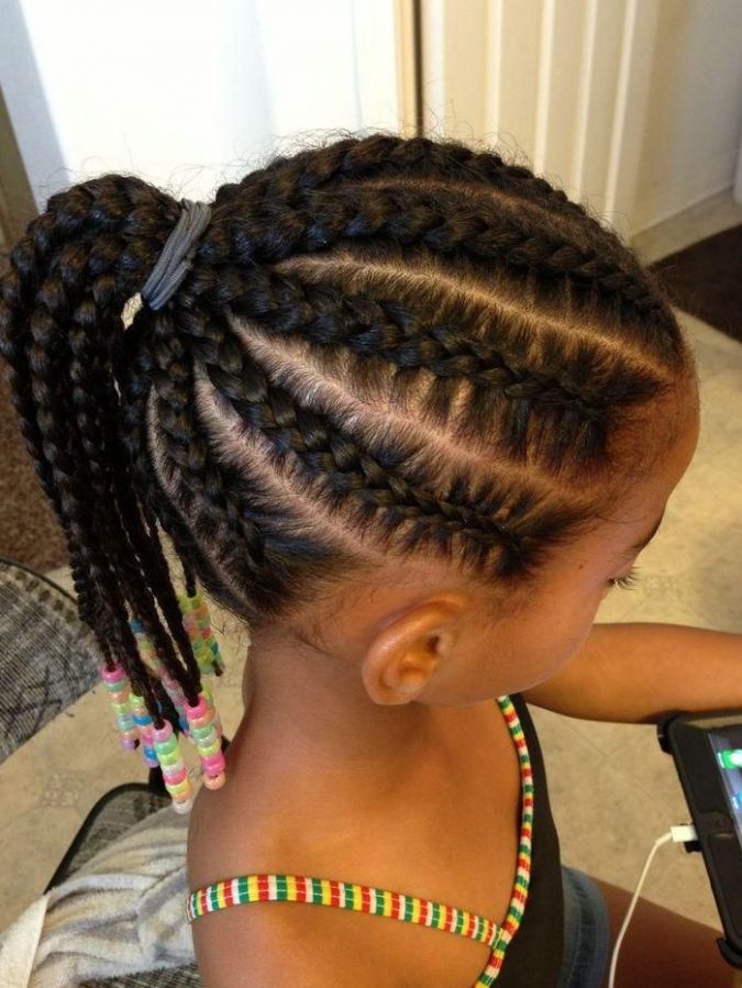 Ponytail braids hairstyle for black girls Top 10 Cutest Hairstyles for Black Girls - 13 cute hairstyles for black girls