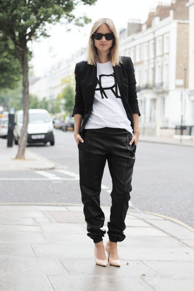 Track Pants women outfit 12 Outdated Fashion Trends Coming Back - 33