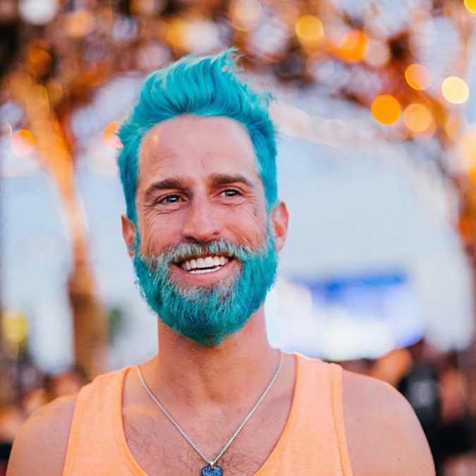 Turquoise hair and beard Top 10 Most popular Beard Colors Trending - 17