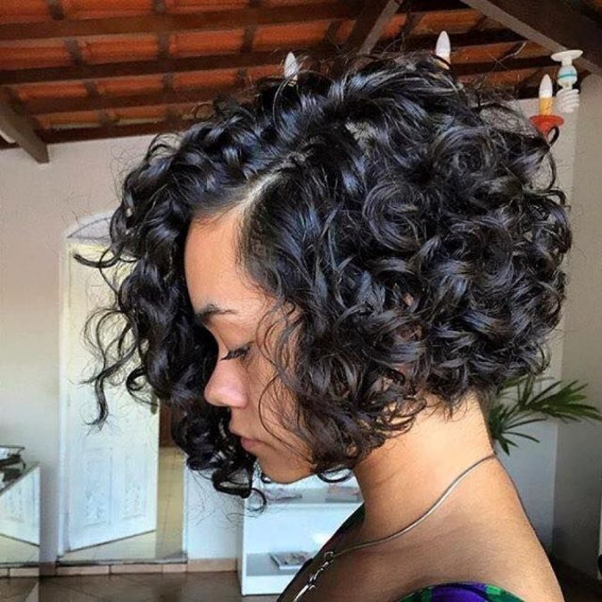 Wide curly bob with volume for black women TOP 10 Stylish Bob Hairstyles for Black Women - 10