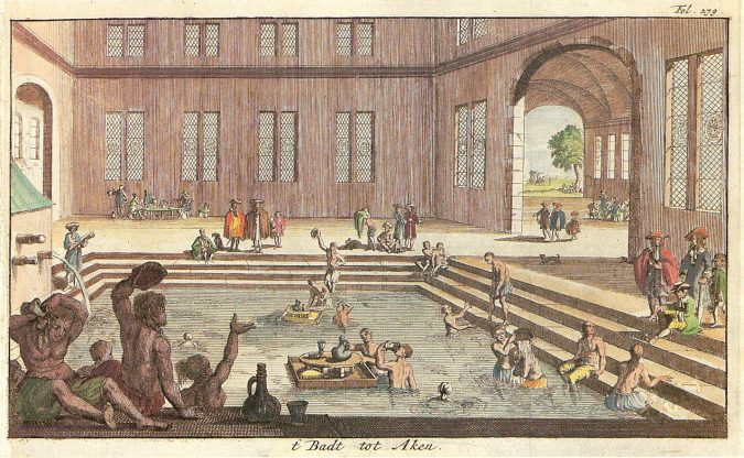 bath in ancient Greece Aachen Kaiserbad 1682 The Truth about Bathing throughout the Years [+500 Years Bathing History] - 1