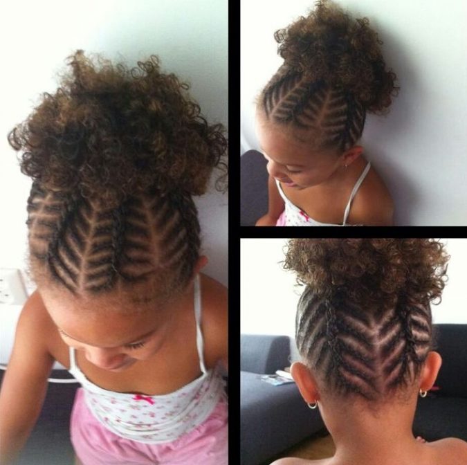 braids with upper short ponytail Top 10 Cutest Hairstyles for Black Girls - 1 cute hairstyles for black girls