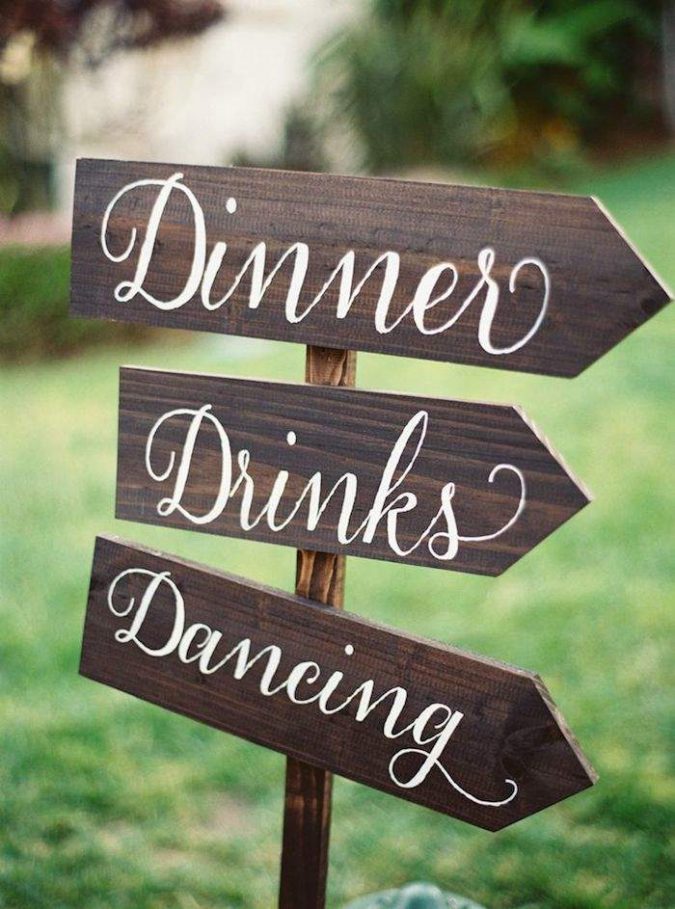 calligraphy wedding sign 10 Outdated Wedding Trends to Avoid - 7