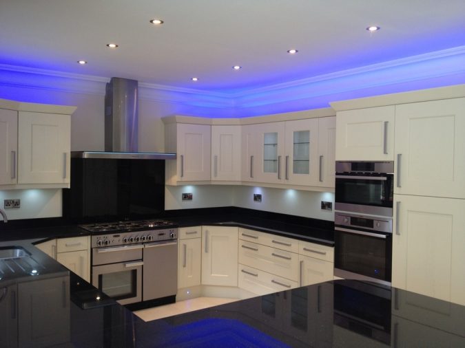 contemporary kitchen design led ceiling light fixtures Top 10 Hottest Kitchen Design Trends - 11
