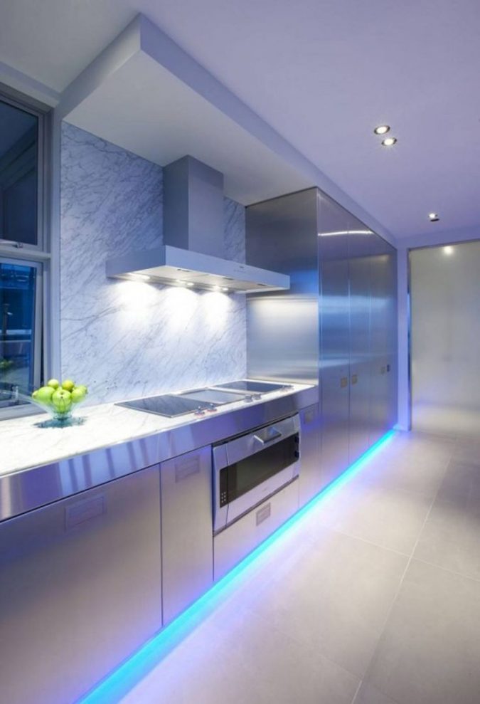 contemporary kitchen design modern kitchen led lighting Top 10 Hottest Kitchen Design Trends - 10