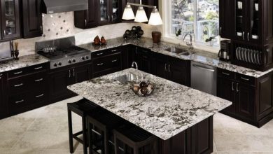 dark Marble kitchen countertops Top 10 Hottest Kitchen Design Trends - 1