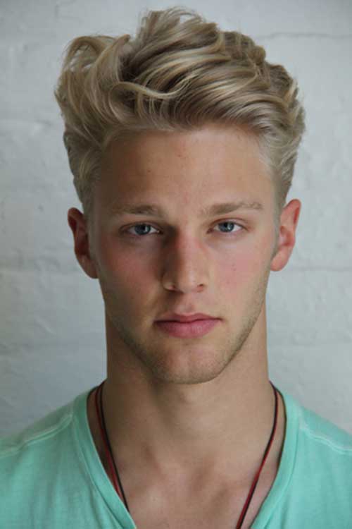 front-wave-hairstyle-Blonde-Haircut-for-Men Top 10 Hairstyles for Guys with Blonde Hair