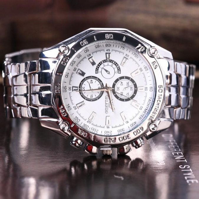 luxury men stainless steel quartz wrist watch gift Top 10 Best Wedding Anniversary Gift Ideas - 11