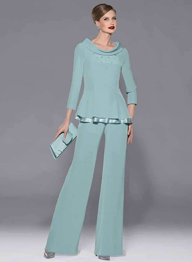 mother of bride pant suits chiffon women outfit Top 10 Lovely Spring & Summer Outfit Ideas - 3