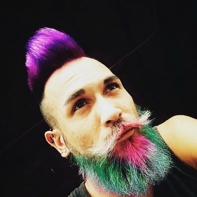 rainbow hair and beard Top 10 Most popular Beard Colors Trending - 19