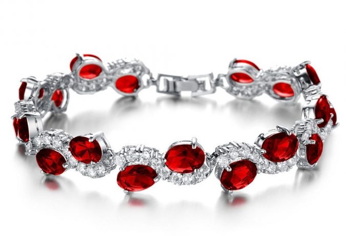 Top 10 Best Wedding Anniversary Gift Ideas 13 ruby bracelet jewelry gift Top 10 Best Wedding Anniversary Gift Ideas - 13