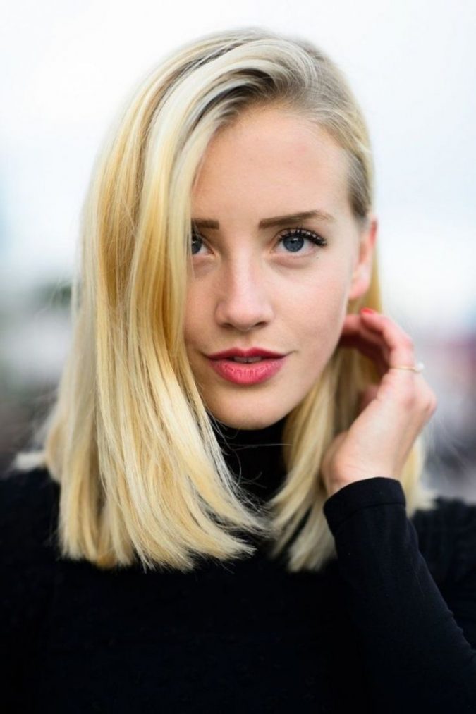 straight lob long bob hairstyle Top 10 Professional Hairstyles for Blonde Women - 11