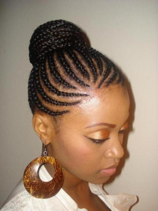 uper-braided-bun-hairstyle-675x899 Top 10 Cutest Hairstyles for Black Girls in 2022