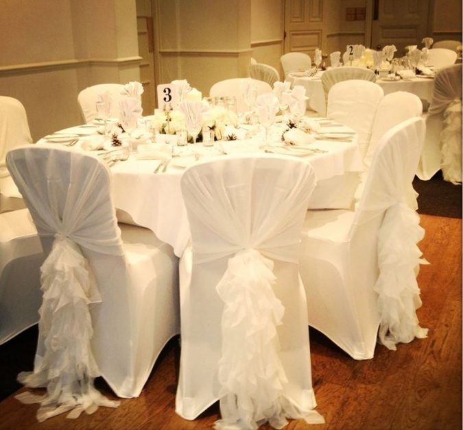 wedding white chair covers 10 Outdated Wedding Trends to Avoid - 8
