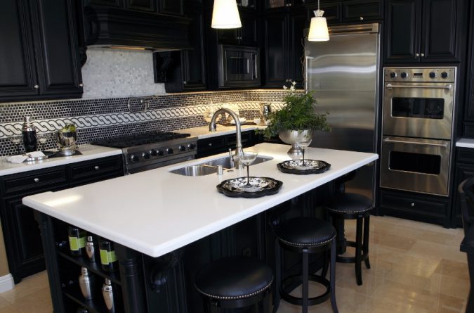 white quartz kitchen countertops Top 10 Hottest Kitchen Design Trends - 5