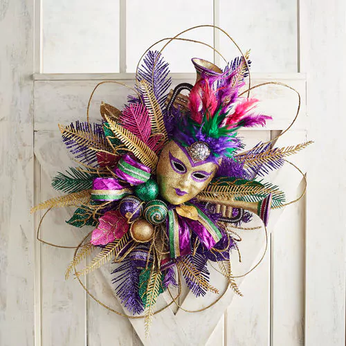 word-image-3 Fat Tuesday is Coming! 11 Classy Mardis Gras Wreaths for Your Front Door