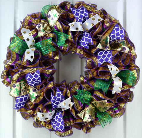 word image 4 Fat Tuesday is Coming! 11 Classy Mardis Gras Wreaths for Your Front Door - 6