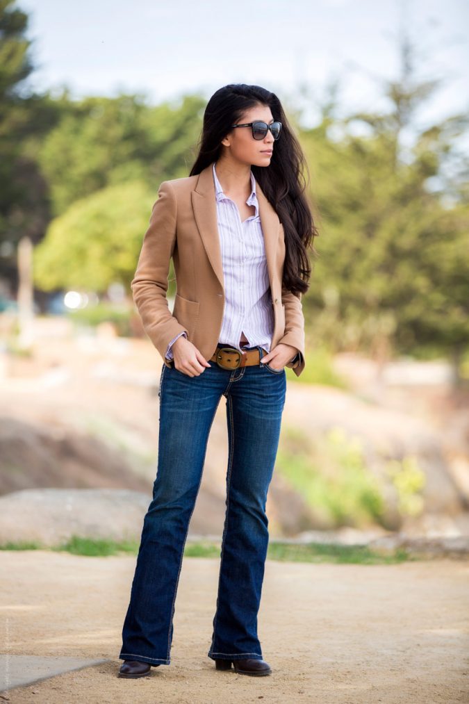 Boot Cut Jeans outfir 8 Tips to Choose the Best Jeans for Your Body Shape - 11