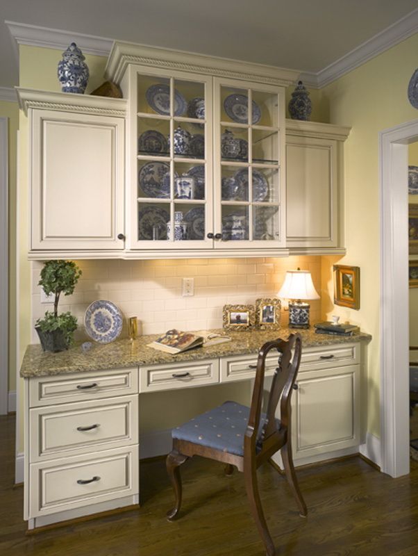 desk in kitchen 10 Outdated Kitchen Trends to Avoid - 13